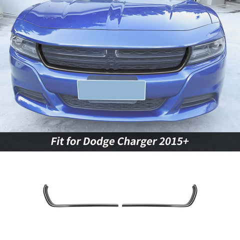 Front Center Grille Grill Cover Trim Strips For Dodge Charger 2015+ Accessories | CheroCar