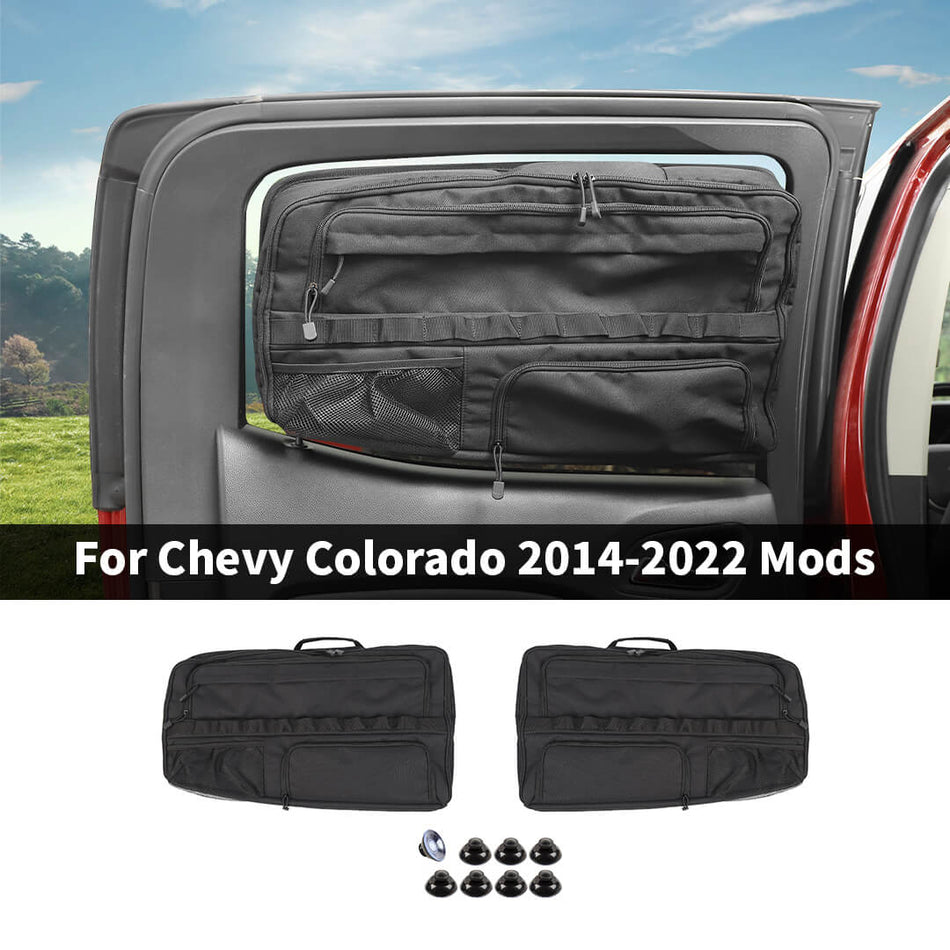For 2014-2022 Chevy Colorado/GMC-CANYON Rear Trunk Window Storage Bag Pocket Organizer (2 pcs)