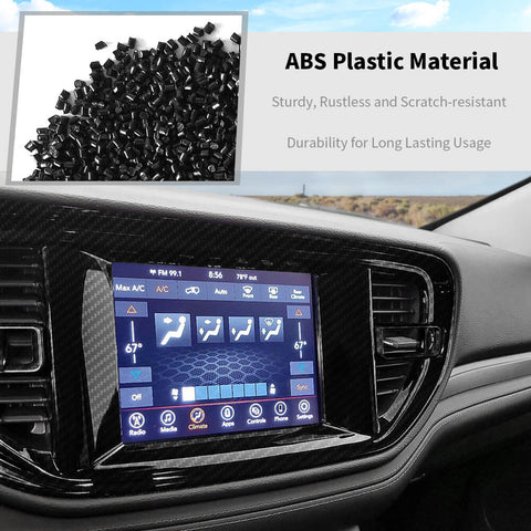 For 2021+ Dodge Durango Interior Center Console Navigation Dashboard Cover Trim