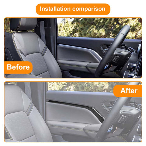 For 2023+ Chevy Colorado & GMC Canyon Interior Door Panel Strip Trim