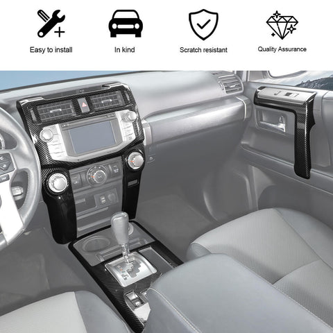 For 2010-2019 Toyota 4Runner 8 x Interior Set Dash Decor Panel Cover Trims Kit