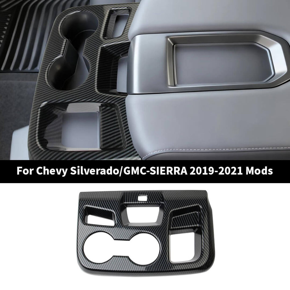 For 2019-2021 Chevy Silverado/GMC-SIERRA Front Center Control Cup Holder Cover Trim