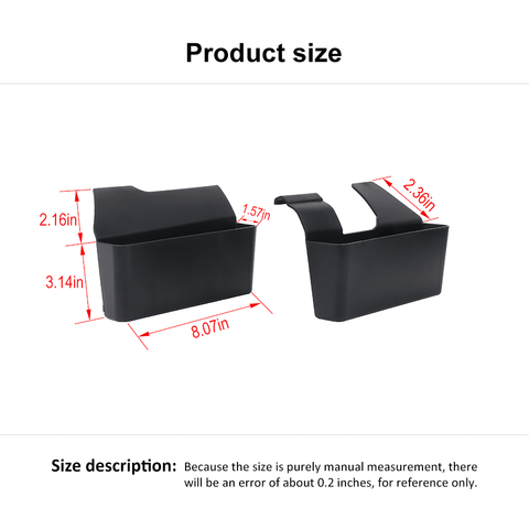 Center Gear Shift Side Storage Box Organizer Tray For Ford Bronco 2021+ Black Accessories | CheroCar