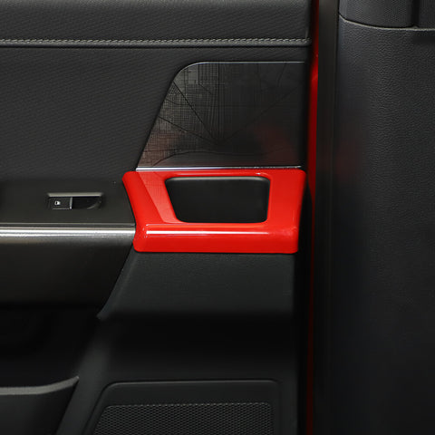 For 2021+ Ford F150 Rear Door Storage Compartment Trim Cover Decor Bezel