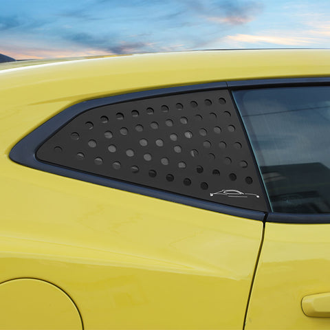 For 2016+ Chevy Camaro Rear Side Window Louver Trim Cover Bezel