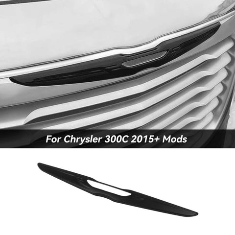 For 2015+ Chrysler 300/300C Front Center Net Grid Car Logo Badge Cover Trim