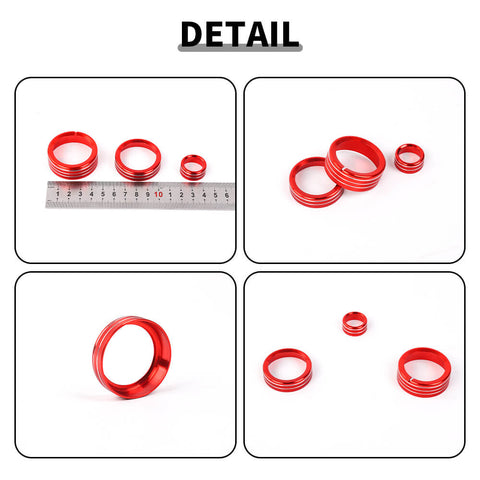 For 2007-2013 Chevy Silverado/GMC-SIERRA Headlight CD Switch Knob Ring Trim Cover