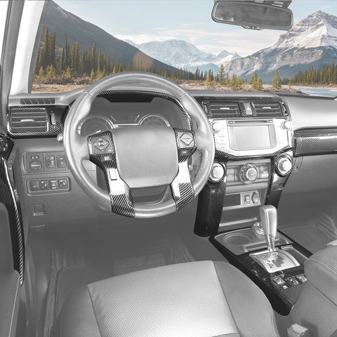 For 2010-2019 Toyota 4Runner 28 x Interior Dash Panel Decoration Cover Trims Kit