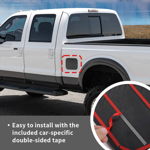 For 2008-2016 Ford F250/F350/F450/F550 Gas Cap Fuel Door Gas Tank Cover Trim