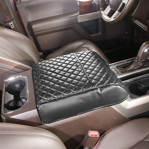 For 2015-2020 Ford F150 Center Console Armrest Box Pad Lether Cover