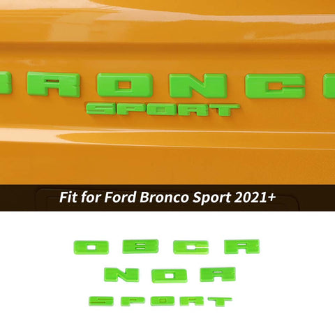 Rear Grille Logo Letters Decals Stickers Cover For Ford Bronco Sport 2021+ Accessories | CheroCar