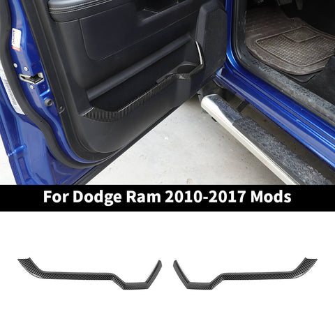 For 2010-2017 Dodge RAM Interior Front Door Storage Box Cover Trim Strips