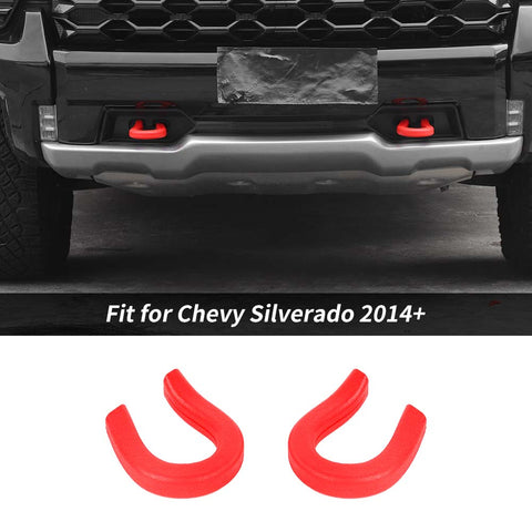 For 2014+ Chevy Silverado/GMC SIERRA Front Trailer Bumper Track Tow Hook Protector Cover