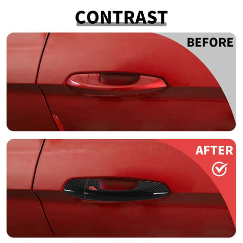 For 2015-2023 Ford Mustang Car Door Handle Cover Trim Overlay Shell