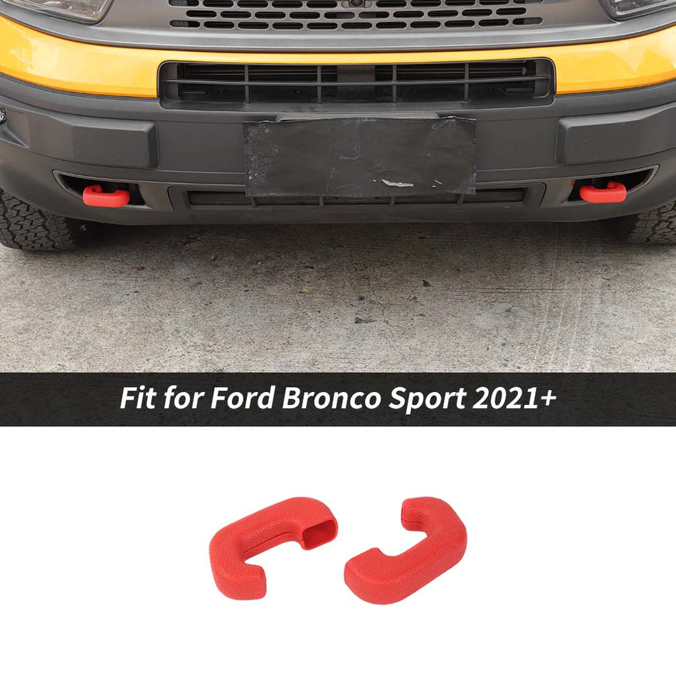 For 2021+ Ford Bronco Sport Bumper Track Tow Hook Trailer Trim Protector
