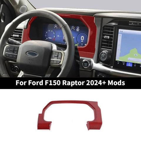 For 2024+ Ford F150 Raptor Dashboard Instrument Display Panel Trim Cover Decor