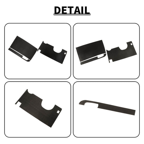 For 2015+ Dodge Challenger Central Control Anti-kick Panel Trim Cover Decor Sticker