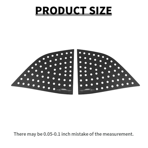 For 2008+ Dodge Challenger Side Rear Window Triangle Glass Cover Trim