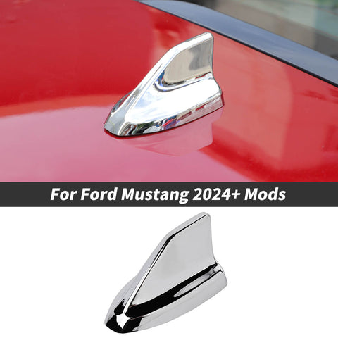 For 2024+ Ford Mustang Shark Fin Shape Roof Antenna Cover Trim