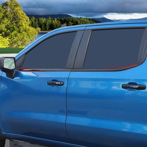 For 2019+ Chevy Silverado/GMC Sierra Window Bottom Sill Strip Moldings Trim