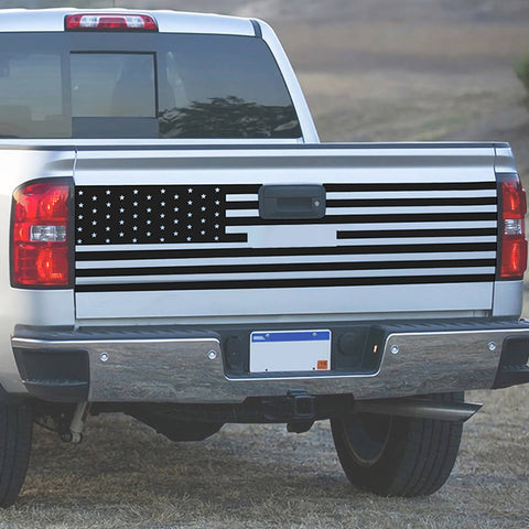 For 2007-2013 GMC Sierra Rear Cargo Trunk Door Tailgate Sticker Decal Trim US Flag