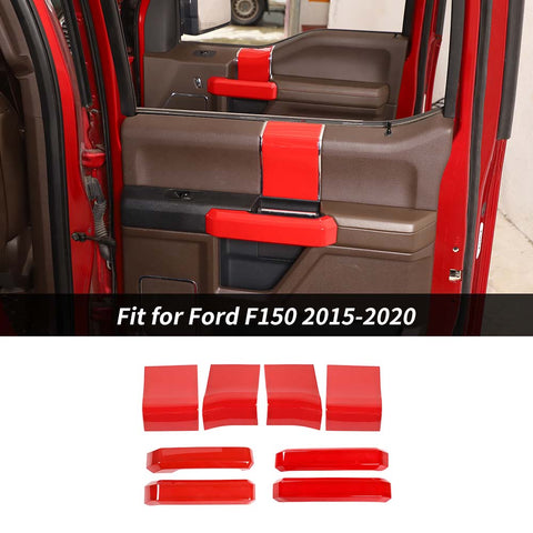 Interior Door Handle Cover with Door Panel Cover For Ford F150 2015-2020 4-Door Accessories | CheroCar