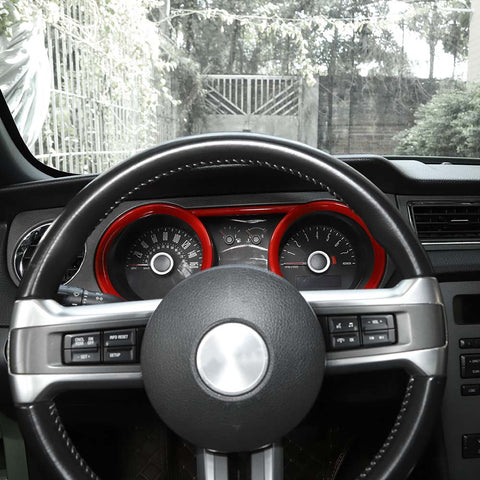 Inner Dashboard Instrument Box Panel Frame Ring Trim For Ford Mustang 2010-2014 Accessories | CheroCar