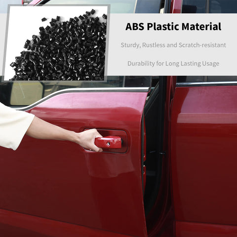 For 2015-2020 Ford F150 Exterior Car Door Handle Shell Cover Trim (2 pcs)