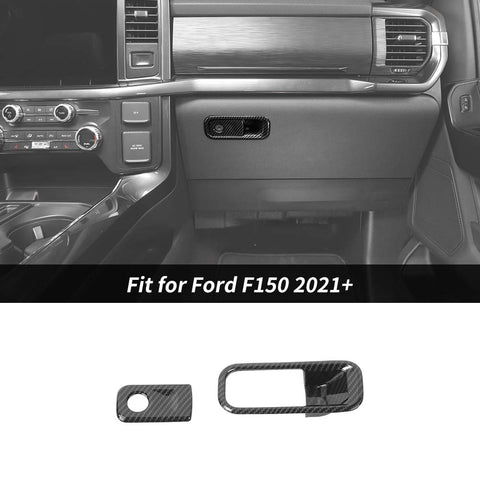 Co-pilot Storage Box Handle Cover Trim Bezels For Ford F150 2021+ Accessories | CheroCar