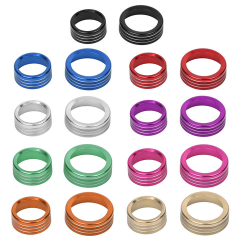 For 2021+ Ford F150 Center Control Dash 4WD/Trailer Switch Knob Rings Cover Trim