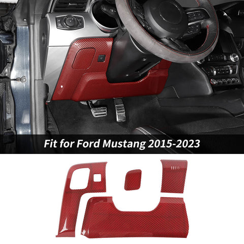 For 2015-2023 Ford Mustang Steering Wheel Lower Panel Decor Cover Trim