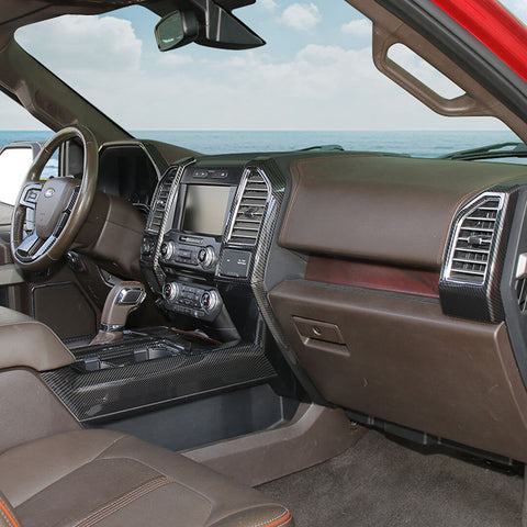 For 2015-2020 Ford F150 Interior Center Console Gear Shift Trim Cover Kit