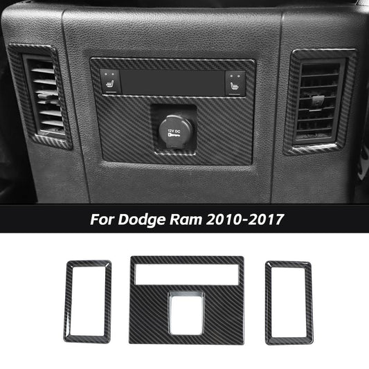 Rear Air Condition Vent Outlet Panel Trim Cover For Dodge Ram 2010-2017 Accessories | CheroCar