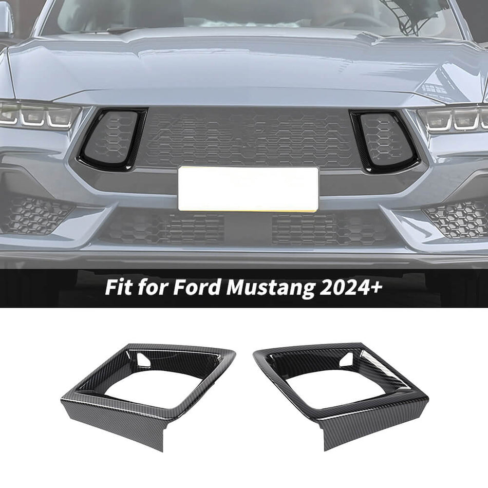 For 2024+ Ford Mustang Center Grille Both Side Outlet Vent Frame Trim