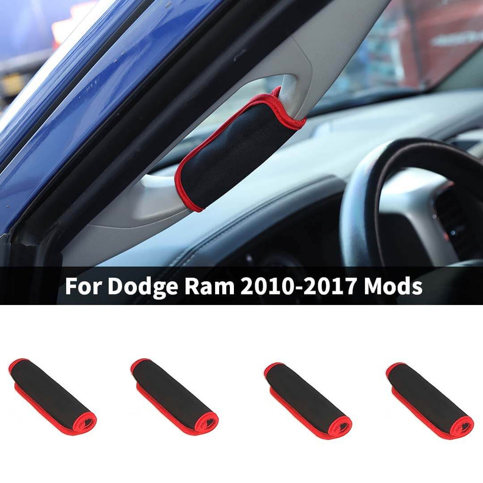For 2010-2017 Dodge RAM Interior Car Roof A-pillar Handle Protector Cover (4 pcs)