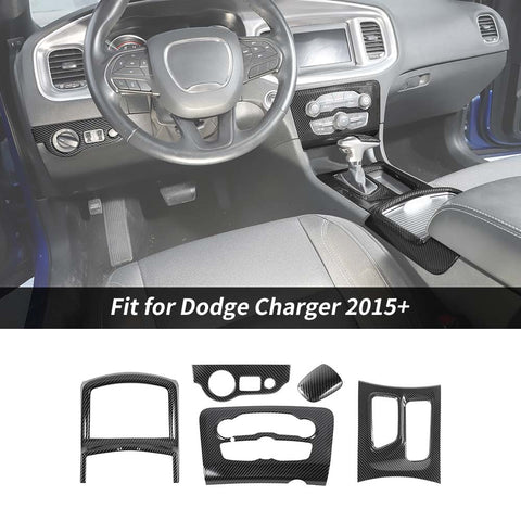 Interior Central Control Cover Trim Kit For Dodge Charger 2015+ Accessories | CheroCar