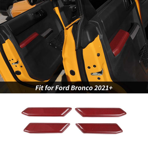 For 2021+ Ford Bronco 4-Door Interior Door Armrest Handle Panel Trim Cover