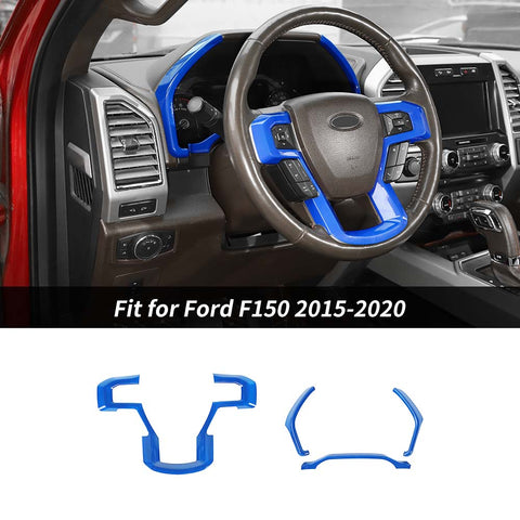 Dashboard Cover Steering Wheel Dash Trim for Ford F150 2015-2020｜CheroCar