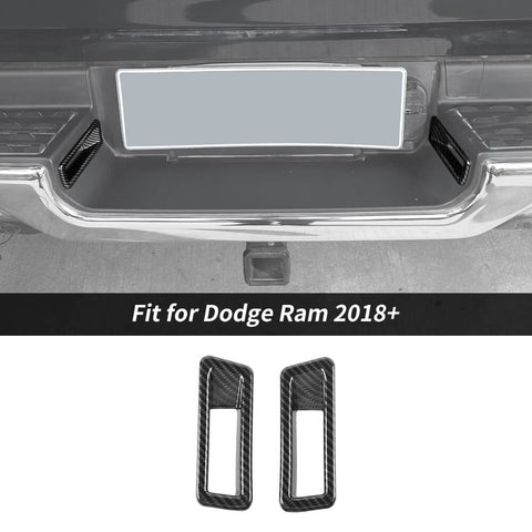 For 2018+ Dodge Ram Rear License Plate Lamp Cover Trim