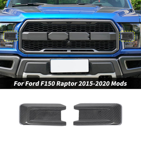 For 2015-2020 Ford F150 Raptor Front Bumper Headlight Grille Side Cover Trim