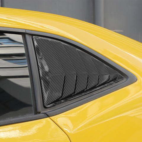For 2008-2015 Chevy Camaro Rear Window Louvers Air Vent Cover Blinds Trim