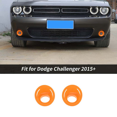 For 2015+ Dodge Challenger Front Fog Light Covers Lamp Trim