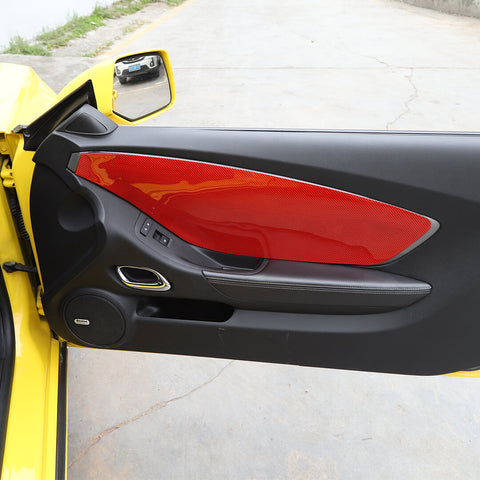 For 2012-2015 Chevy Camaro Front Inner Door Trim Sticker Panel Cover