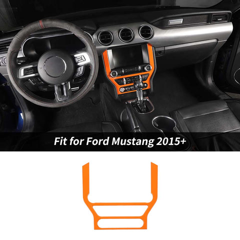 Multimedia Central Control Panel Cover Bezel For Ford Mustang 2015+ Accessories | CheroCar