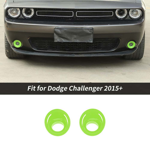 For 2015+ Dodge Challenger Front Fog Light Covers Lamp Trim