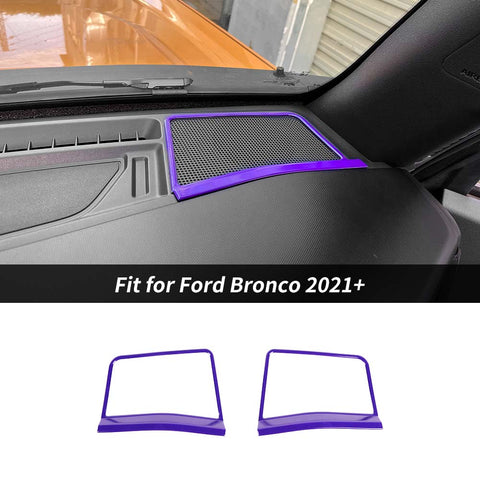 A pillar Horn Speaker Frame Cover Trim Bezels For Ford Bronco 2021+ Accessories | CheroCar