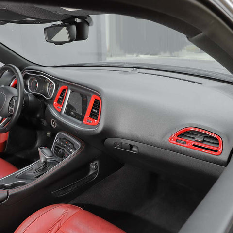 Center Console Air Condition Outlet Vent Trim For Dodge Challenger 2015+ Accessories | CheroCar