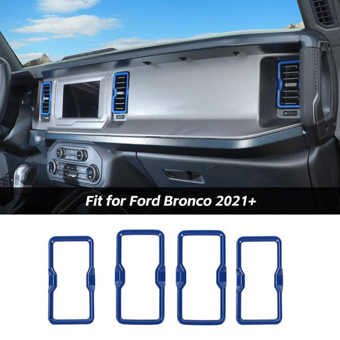 Air Conditioner Vent Outlet Decor Frame Trim Covers For Ford Bronco 2021+ Accessories | CheroCar