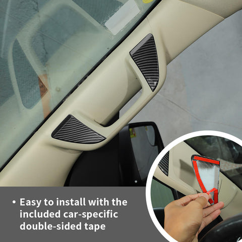 For 2018+ Dodge RAM A-pillar Grab Handle Cover Trim Sticker