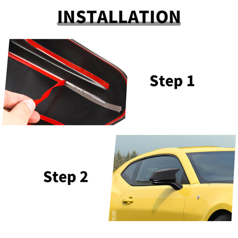 For 2016+ Chevy Camaro Rearview Mirror Caps Cover Overlay HORN Pattern